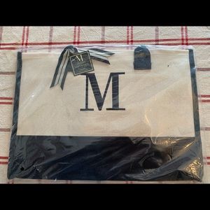 Brand new canvas monogrammed tote.
